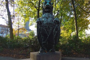Löwe am Kaiser Karl der Große-Denkmal