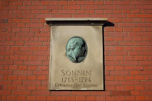 Gedenktafel zu Ehren von Ernst Georg Sonnin