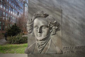 Relief des Kopfes von Felix Mendelssohn Bartholdy