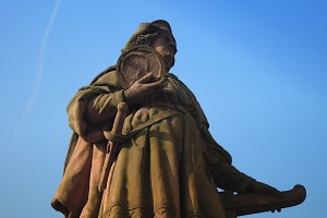 Christoph Kolumbus-Statue im Detail