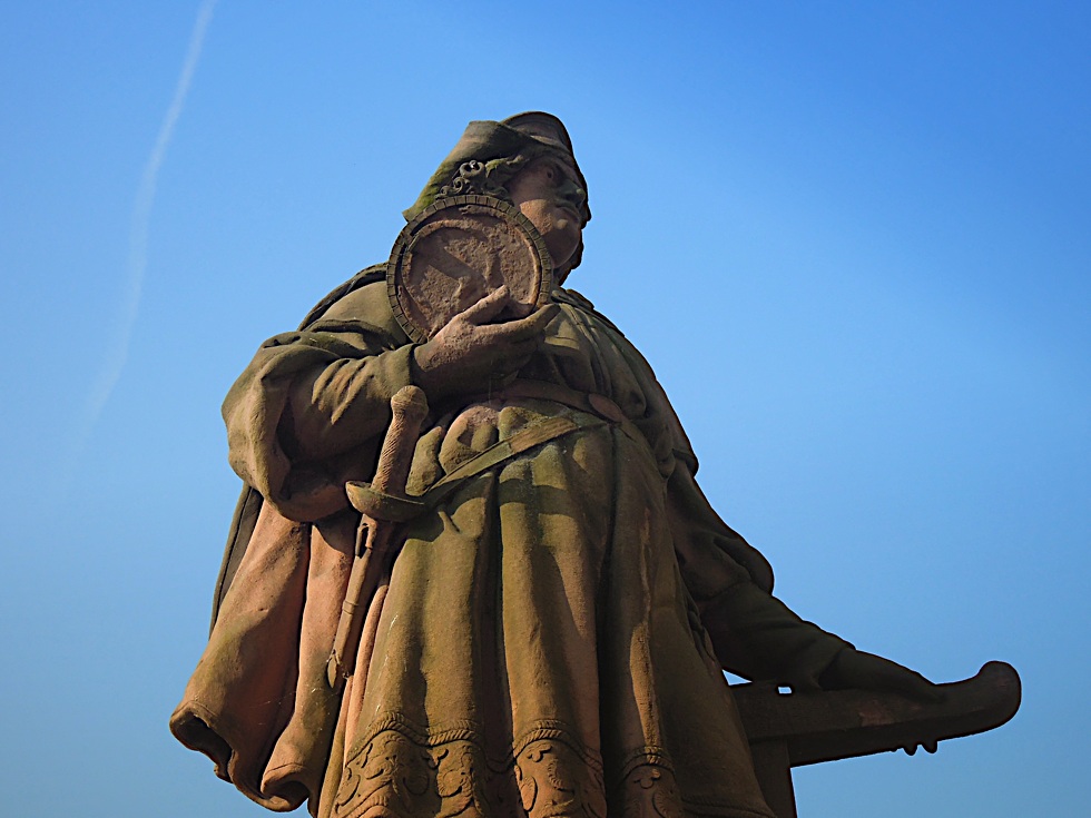 Christoph Kolumbus-Statue im Detail