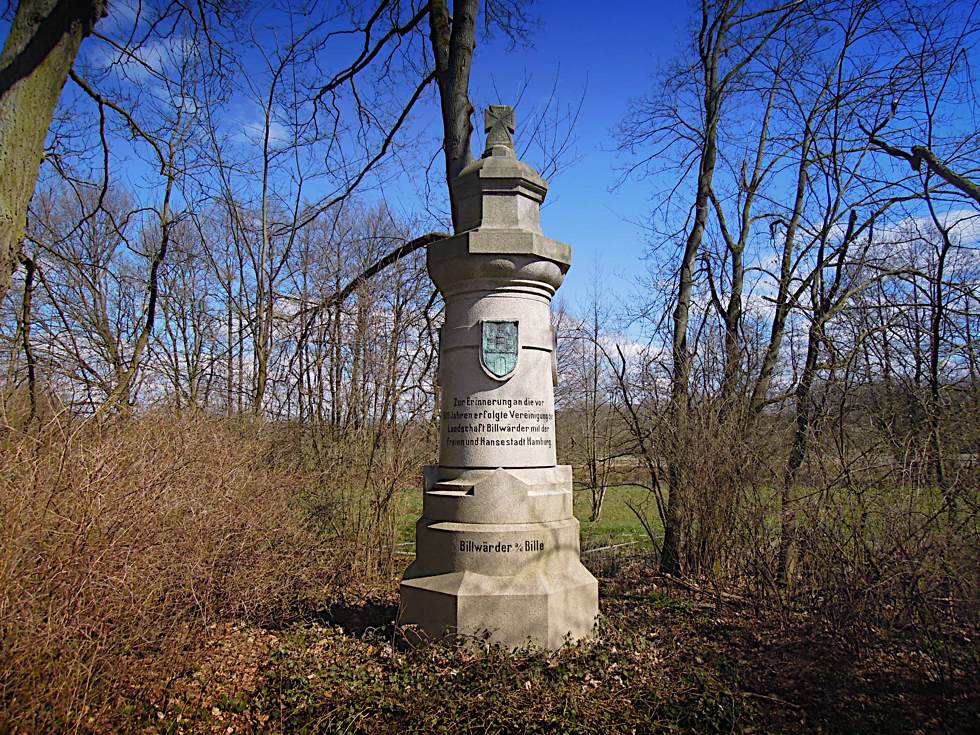 Denkmal für den Anschluss Billwerders an Hamburg 1395